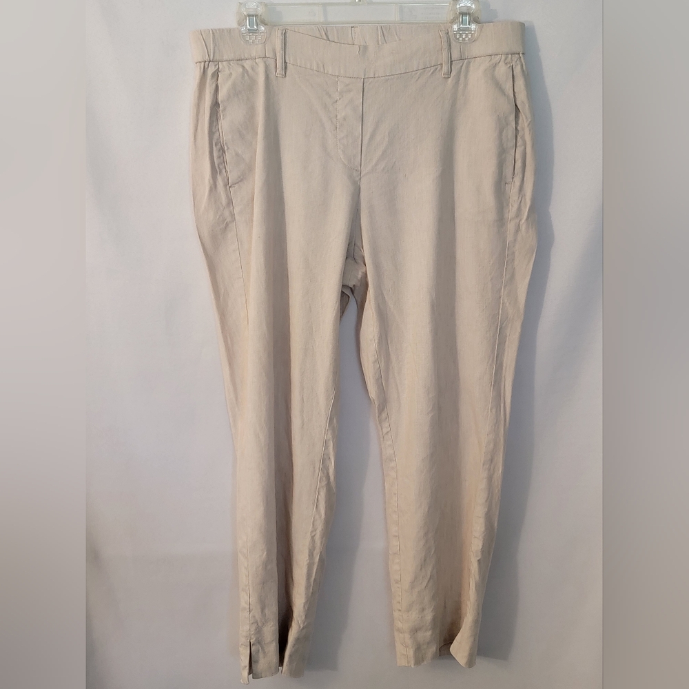 J. Jill Linen Stretch Capris Size M